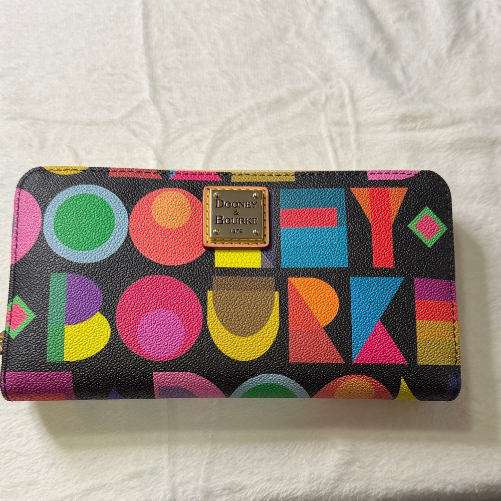 Dooney & Bourke Multicolor Logo Wallet